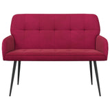 2 Seater Sofa with Metal Legs 2-Seater Wine Red Velvet 42051056
