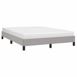 Bed Frame without Mattress Light Grey 135x190 cm Double Fabric 349824