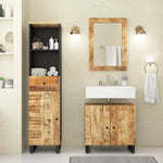 3 Piece Bathroom Furniture Set Solid Wood Mango 3200637