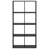 Book Cabinet Black Oak 69.5 x 29 x 137.5 cm Engineered Wood 879666