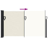 Retractable Side Awning Cream 120x500 cm 4004400