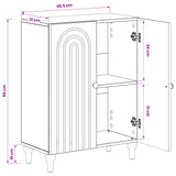 Bathroom Storage Cainet ALKMAAR Sonoma Oak 59.5 x 31 x 80 cm 896177
