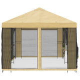 6 x 3 m Cream Polyester and Steel 190 3376020