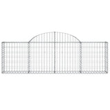 Arched Gabion Baskets 25 pcs 200x30x60/80 cm Galvanised Iron 3146084