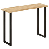 Console Table with Live Edge 105x33x76 cm Solid Wood Mango 372765