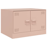 Coffee Table Pink 67x50x44 cm Steel 841728
