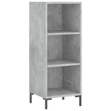 Highboard Concrete Grey 34,5x34x180 cm Engineered Wood 3200325