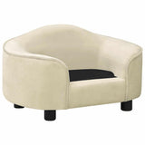 Dog Sofa Cream 67x47x36 cm Plush 171090