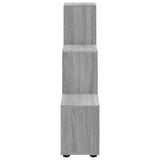 Staircase Bookcase Grey Sonoma 107 cm Engineered Wood 342607