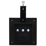 ZNTS Outdoor Solar Lamps 12 pcs LED Square 12 cm Black 277136