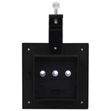 ZNTS Outdoor Solar Lamps 12 pcs LED Square 12 cm Black 277136