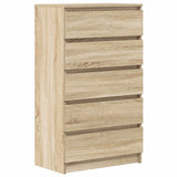 Drawer Cabinet Sonoma Oak 60x36x103 cm Engineered Wood 823019