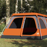 Family Tent Dome 8-Person Grey and Orange Quick Release 4004238