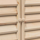 Garden Shed Natural 106 x 56 x 113.5 cm Solid Fir Wood 42033456