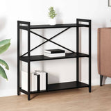 Bookshelf Black Oak 80 x 30 x 85 cm Engineered Wood 868425