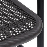 Garden Chair Set of 6 Black Plastic rattan, steel Standard 3107704