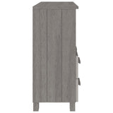 Sideboard HAMAR Light Grey 85x35x80 cm Solid Wood Pine 340499