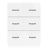 Drawer Cabinet High Gloss White 66 x 34.5 x 87 cm 895299