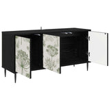 TV Cabinet GOTHA 102 x 33 x 51 cm Black Oak Engineered Wood 8007108