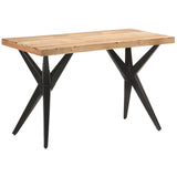 Dining Table 120x60x76 cm Solid Acacia Wood 323559