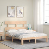 Bed Frame without Mattress Small Double Solid Wood Pine 3193501