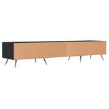 TV Cabinet Black 150x36x30 cm Engineered Wood 829125