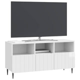 TV Cabinet High Gloss White 102 x 34.5 x 50 cm Engineered Wood 894449