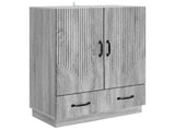 Sideboard Grey Sonoma 66 x 34.5 x 92 cm Engineered Wood 895361
