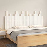Wall Headboard White 166x3x80 cm Solid Wood Pine 824809