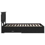Bed Frame with Drawer with Headboard Manual Engineered Wood 3410327