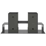 Firewood Stack Aid 4 pcs Anthracite 34 x 10 x 15 cm Steel 42030118