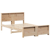 Bed Frame with Headboard Brown 120 x 200 cm Engineered Wood 877227