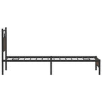 Bed Frame without Mattress Brown Oak 90x190 cm Single Engineered Wood 4106990