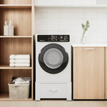 Washing Machine Pedestal with Drawer White 4009868