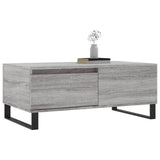 Coffee Table Grey Sonoma 90x50x36.5 cm Engineered Wood 830818