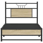 Bed Frame without Mattress Sonoma Oak 90x190 cm Single Engineered Wood 4106954