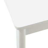 Dining Chair 2 pcs White Solid Rubberwood 42020399