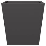 ZNTS Garden Planters Black 2 pcs 40x40x40 cm Steel 851053