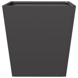 ZNTS Garden Planters Black 2 pcs 40x40x40 cm Steel 851053