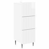 Drawer Cabinet High Gloss White 33 x 34.5 x 92 cm 894389