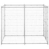 Outdoor Dog Kennel Galvanised Steel 110x220x180 cm 150801
