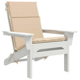 High Back Chair Cushion GEMERT 6 pcs 100% Polyester Cream 945722