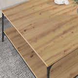 Coffee Table Artisan oak 100 x 100 x 40 cm Engineered Wood 883501