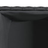 Garden Planters with 2 Pots 2 pcs Black 72x30x32 cm Poly Rattan 3210528