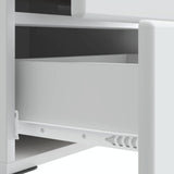 Bedside Cabinet 2 pcs White 43 x 34.5 x 47.5 cm Engineered Wood 895446