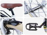 Kids Bike 24 Inches for 8-12 Years Old White 42009500