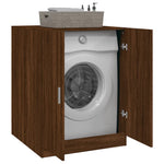 ZNTS Washing Machine Cabinet Brown Oak 71x71.5x91.5 cm 813196