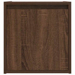ZNTS Wall-Mounted Bedside Cabinets 2 pcs Brown Oak 38x34x40 cm 861242