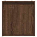 ZNTS Wall-Mounted Bedside Cabinets 2 pcs Brown Oak 38x34x40 cm 861242
