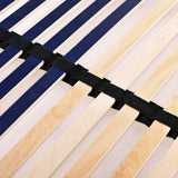 Slatted Bed Base without Mattress with 42 Slats 7 Zones 120x200 cm 246465